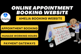 install amelia booking plugin and create appointment booking website