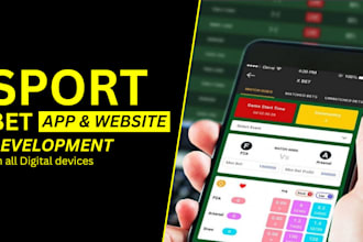 develop sport bet app, sportbook app, fantasy football app,flashscore app