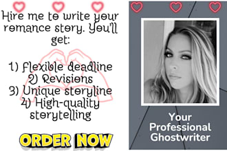 ghostwrite, rewrite original romance story, novel