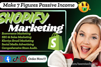 shopify ecommerce marketing website promotion to boost shopify sales traffic