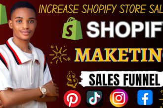 promote shopify store, shopify marketing, or klaviyo email flows, to boost sales