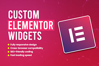 develop customizable elementor widgets for you