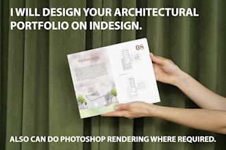 design architectural portfolio on indesign