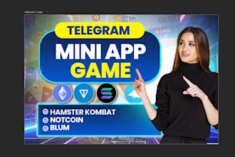 make telegram mini app like hamster, tapswap, notcoin on ton