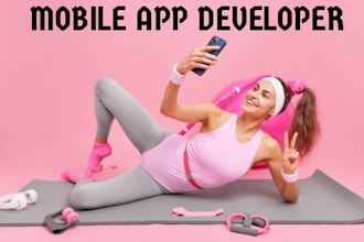 create mobile fitness app yoga heath and gym app workout app exercise app