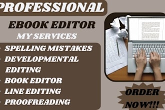 provide a developmental edit manuscript proofreading line copy edit