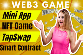make crypto web3 nft game, telegram mini app, hamster, tapswap game
