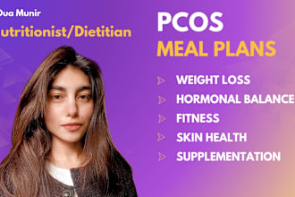 be your nutritionist and make a diet plan for pcos weight loss