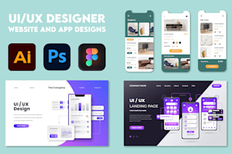 create a unique UI UX design for business websites or landing pages