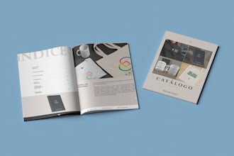 design an eye catching catalog for your brand or services