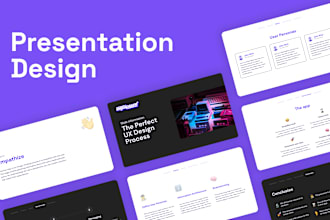 design presentation slides and pitch deck in figma