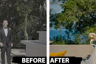 do wedding photo editing in photoshop and lightroom