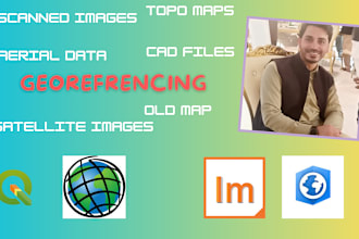 performing georeferencing tasks using both arcgis and qgis