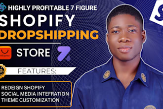 build shopify store shopify dropshipping store shopify website, or dropshipping