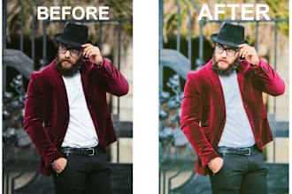 do any photoshop image editing, cut out, and realistic image