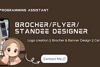 design attractive banners and brochures for you