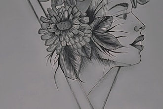 draw a handmade pencil sketch of anything