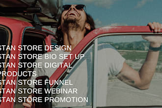 design stan store for instagram tiktok shop youtube  stan store funnel stanstore