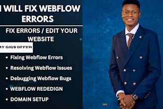 webflow error, fix webflo issues, design or redesign webflow, webflow website
