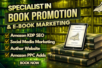 promote your amazon KDP book with social media, blog and author website