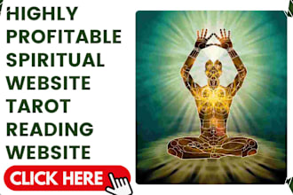 design responsive spiritual website tarot reading spiritual meditation website