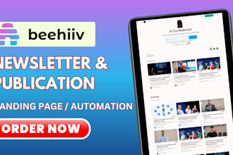 design beehiiv newsletter beehive landing page design and beehiiv automation