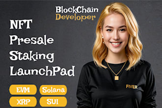 blockchain developer dapp presale staking  eth bnb  bsc volume maker