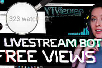 create automated tiktok bot, live streaming bot, instagram api bot, youtube bot