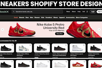 design shoe website sneakers shopify store sneakers website footwear website