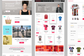 create ecommerce website, property management website readymade ecommerce app