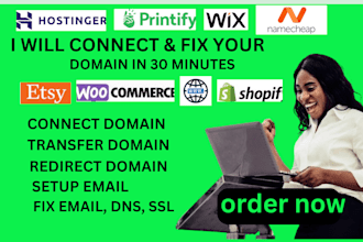 fix email, connect,redirect domain hostinger,shopify,bluehost,godaddy,wix,ionos