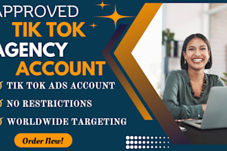 create tiktok agency account and tiktok agency ads account