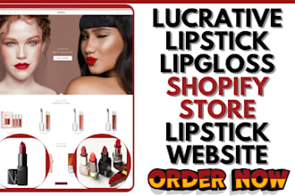 design lipstick shopify lipgloss eyelash store eyeliner lipstick beauty website