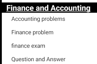 do financial analysis, accounting and finance assignments