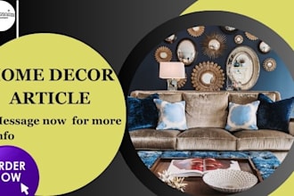 write article on home decor, interior and exterior, architecture, hvac, DIY blog