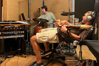 write and record drums for your indie folk, funk and rnb song
