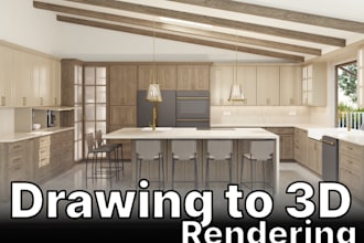3d render your next kitchen renovation or new construction