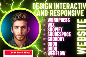 3d interactive website with wix, wordpress, odoo, shopify, godaddy, gohighlevel