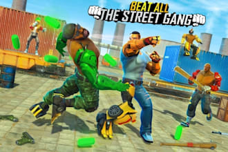 build 3d unreal engine fighting game, 3d street fight game, action game, vr game