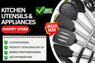 design home appiiances, kitchen store, kitchen shopify website