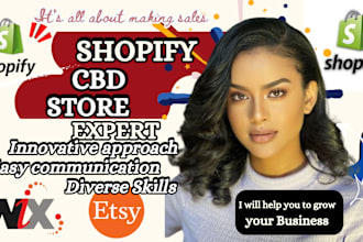 cbd shopify marketing, cbd shopify store, cbd website, stan store design