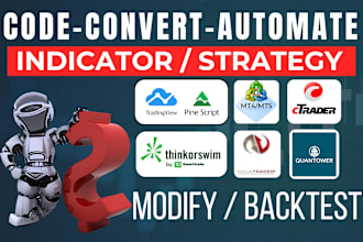 code and convert tradingview pinescript to ninjatrader, mt4, mt5, nt8, ctrader