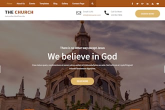 build church website non profit charity gofundme ministry donation ngo website