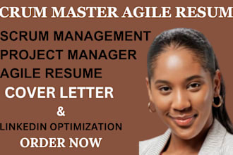 perfectly write and rewrite pmp, agile, and scrum master resume, cover letter