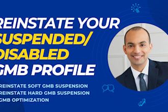 appeal and reinstate suspended google my business profile, gmb reinstatement