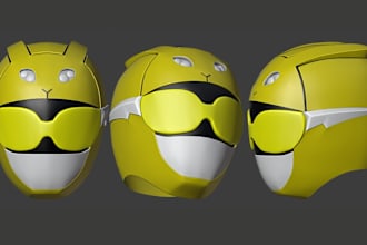 design custom 3d helmet, halloween, 3d cosplay,3d armor  for 3d printing