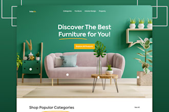 build elegant furniture shopify store home decor store home appliance website