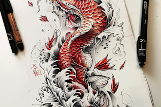 desing professional japanese tattoo
