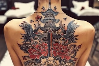 do a japanese or oriental tattoo design