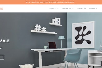 design home office equipment shopify store office gadget equipment website